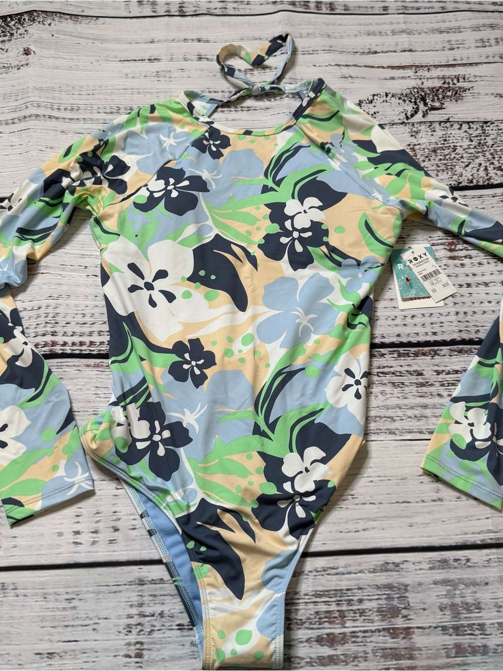 Roxy LS Fashion Tropical Floral Long Sleeve Romper | Boutique Style | MSRP $100